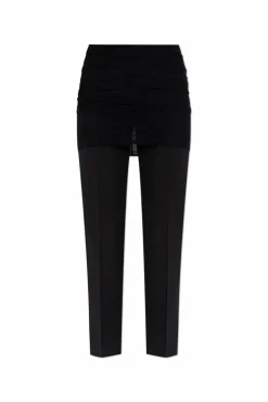 MM6 Maison Margiela BLACK Creased trousers