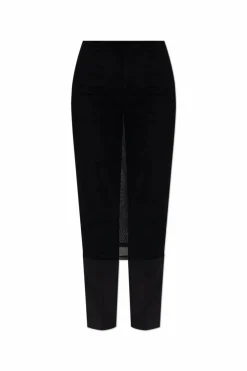 MM6 Maison Margiela BLACK Creased trousers