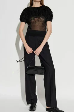 MM6 Maison Margiela BLACK Creased trousers