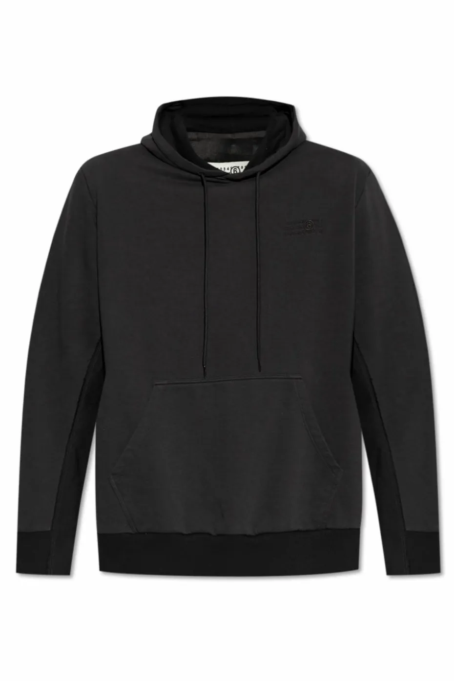 MM6 Maison Margiela BLACK Sweatshirt with vintage effect