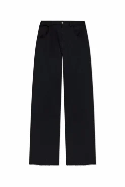 MM6 Maison Margiela BLACK Cotton trousers
