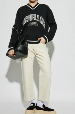 MM6 Maison Margiela BLACK Sweater with logo