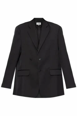 MM6 Maison Margiela BLACK Double-breasted blazer
