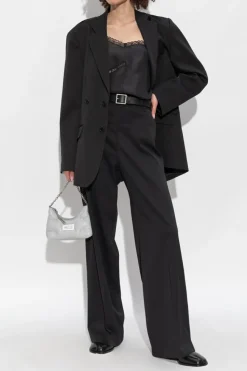 MM6 Maison Margiela BLACK Double-breasted blazer