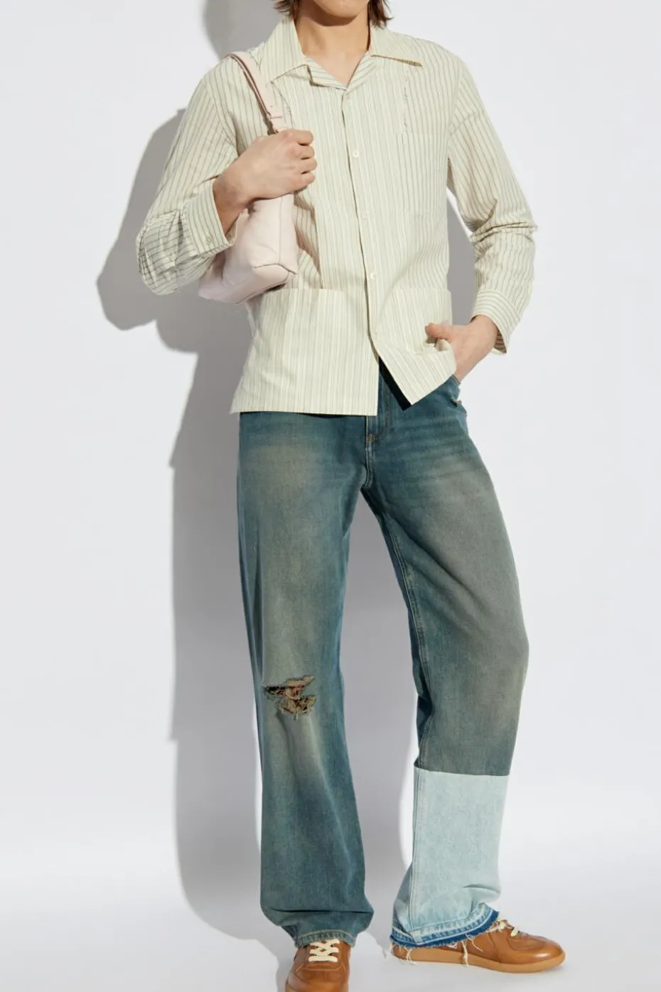 MM6 Maison Margiela BLUE Jeans with Distressing