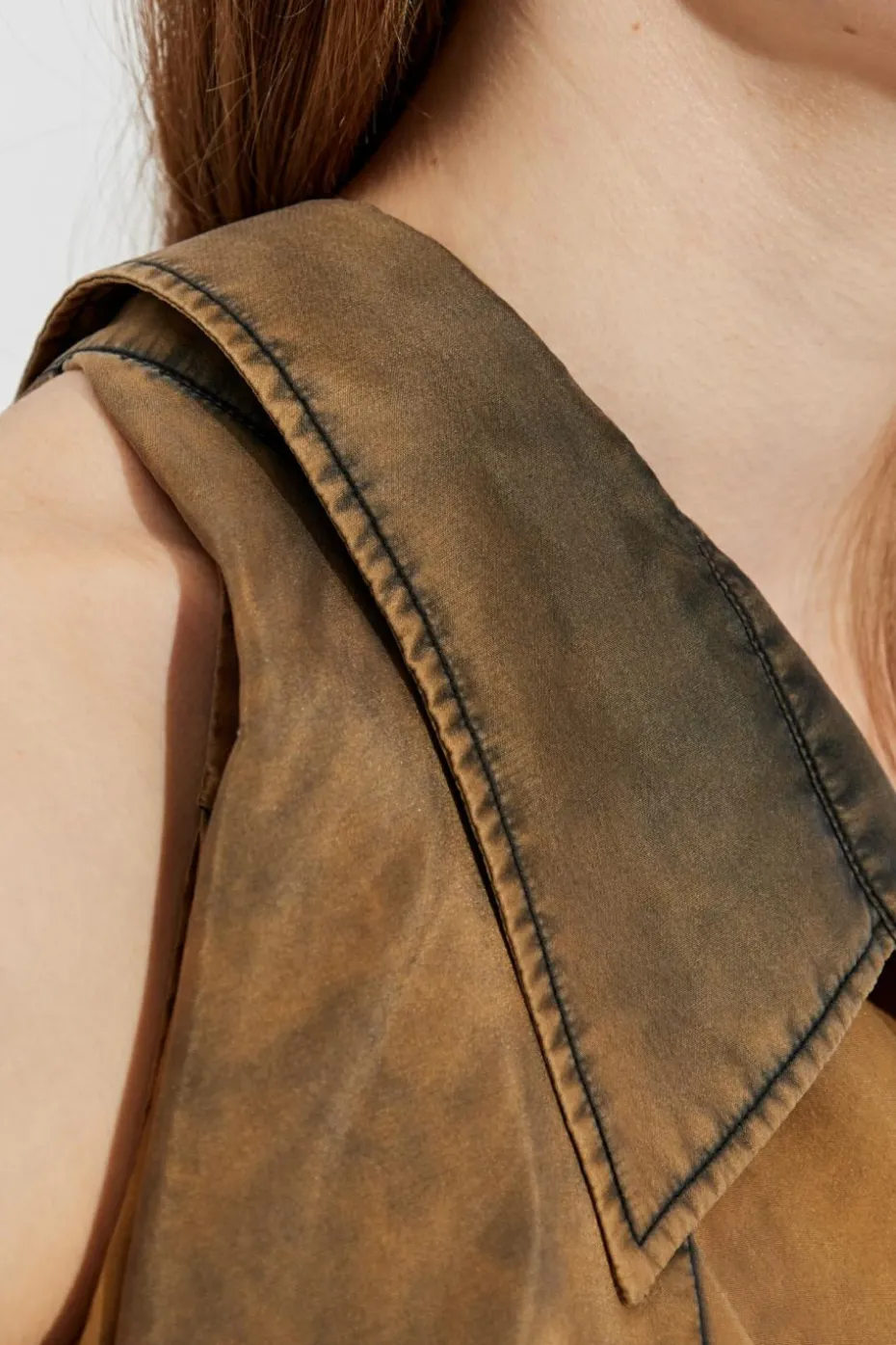 MM6 Maison Margiela BROWN Silk shirt