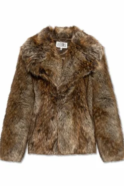 MM6 Maison Margiela BROWN Faux fur