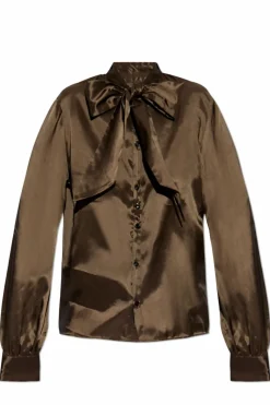 MM6 Maison Margiela BROWN Tie Top