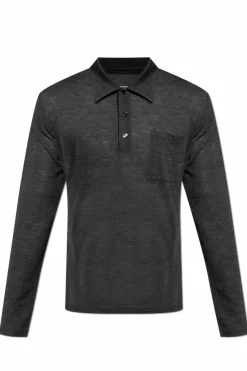 MM6 Maison Margiela GREY Slightly transparent polo