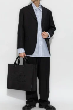 MM6 Maison Margiela light blue Shirt with Logo