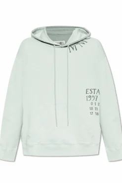 MM6 Maison Margiela light blue Hoodie