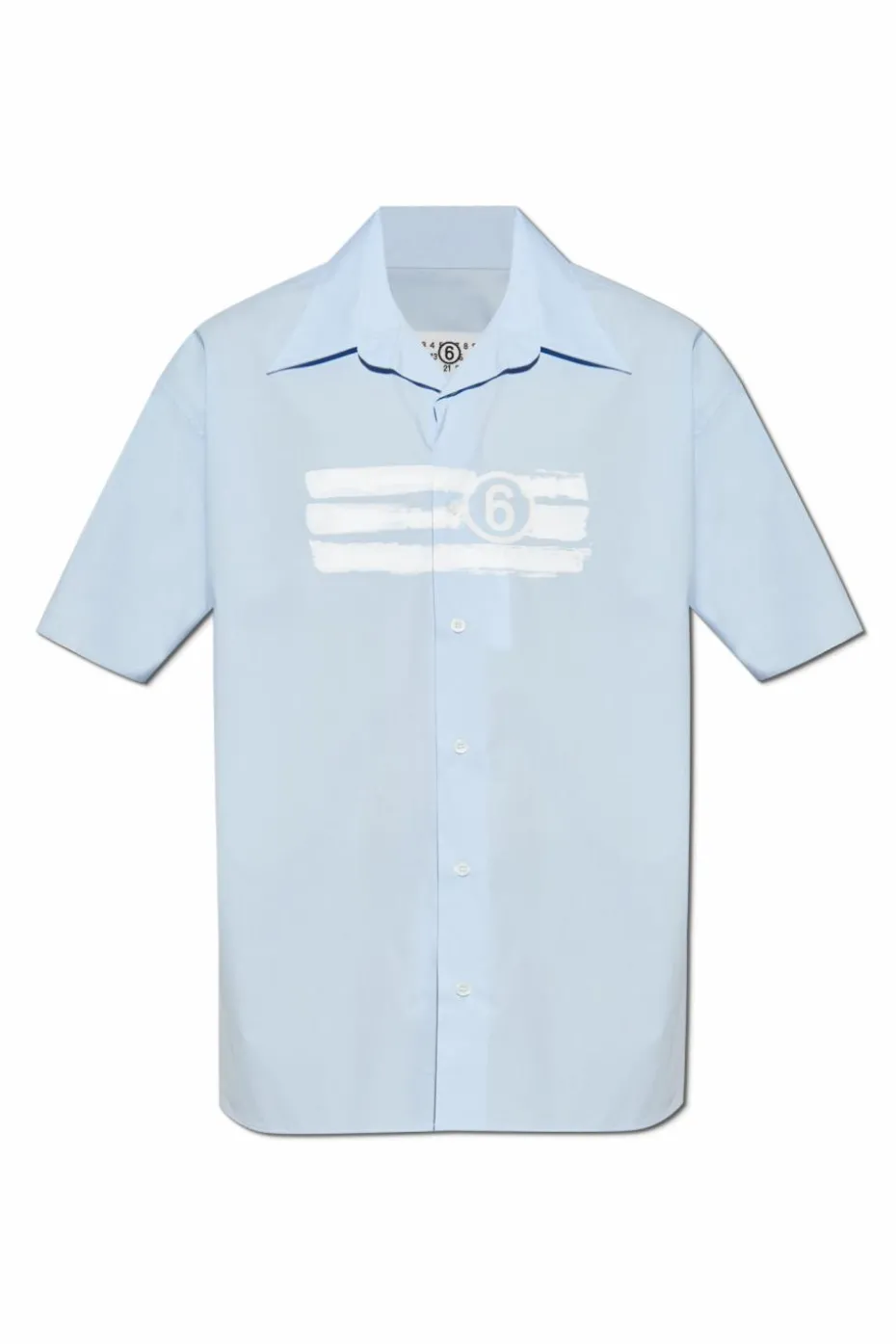 MM6 Maison Margiela light blue Shirt with logo