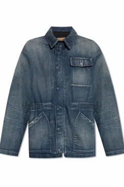 MM6 Maison Margiela NAVY BLUE Insulated denim jacket