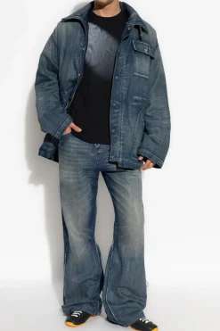 MM6 Maison Margiela NAVY BLUE Insulated denim jacket