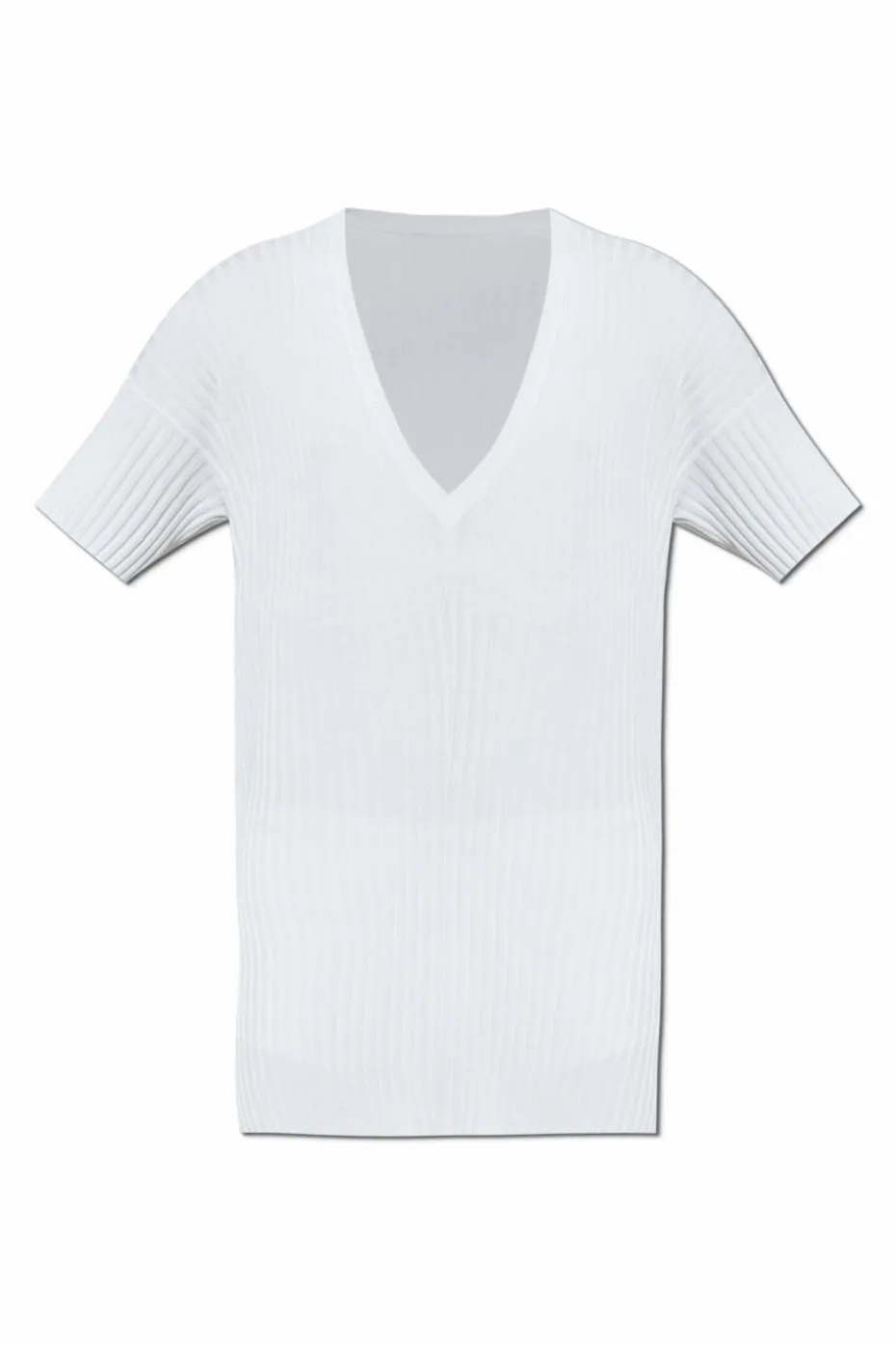 MM6 Maison Margiela WHITE Ribbed sweater