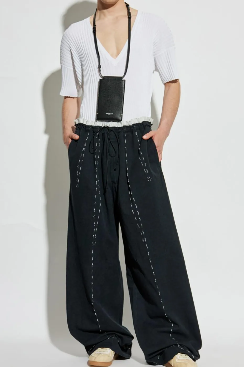 MM6 Maison Margiela WHITE Ribbed sweater