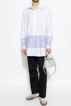 MM6 Maison Margiela WHITE Shirt with stripe pattern