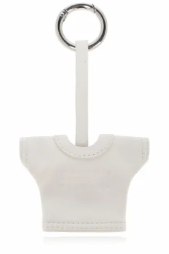 MM6 Maison Margiela WHITE Keychain with application