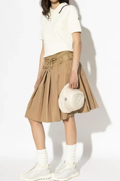 Moncler beige Pleated skirt