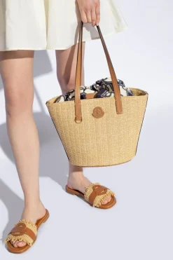Moncler beige Shopper type bag
