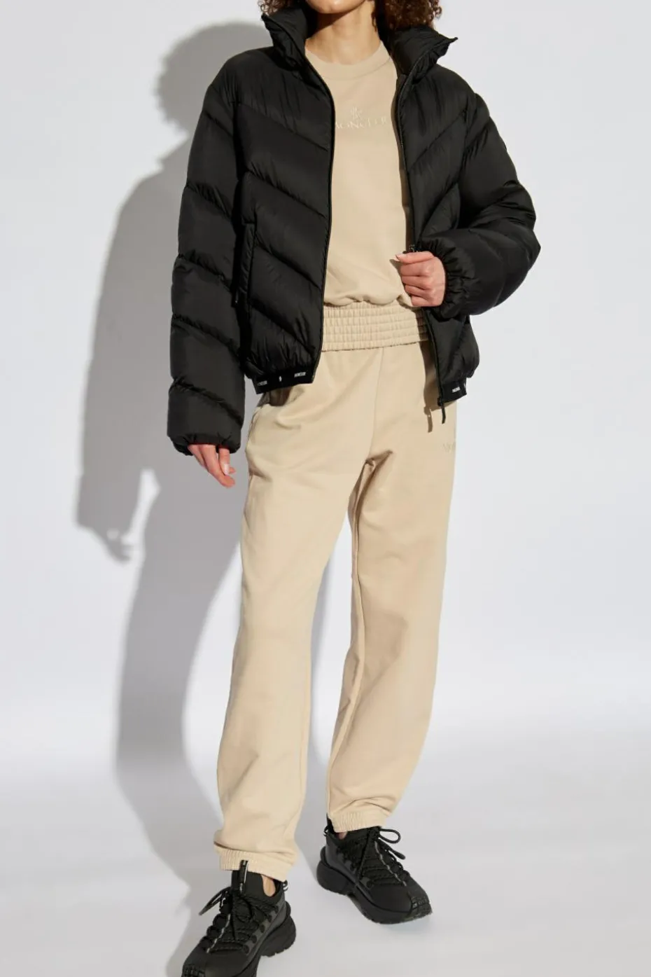 Moncler beige Sweatshirt with logo