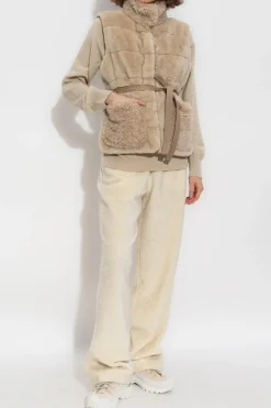 Moncler beige Vest `Joui`