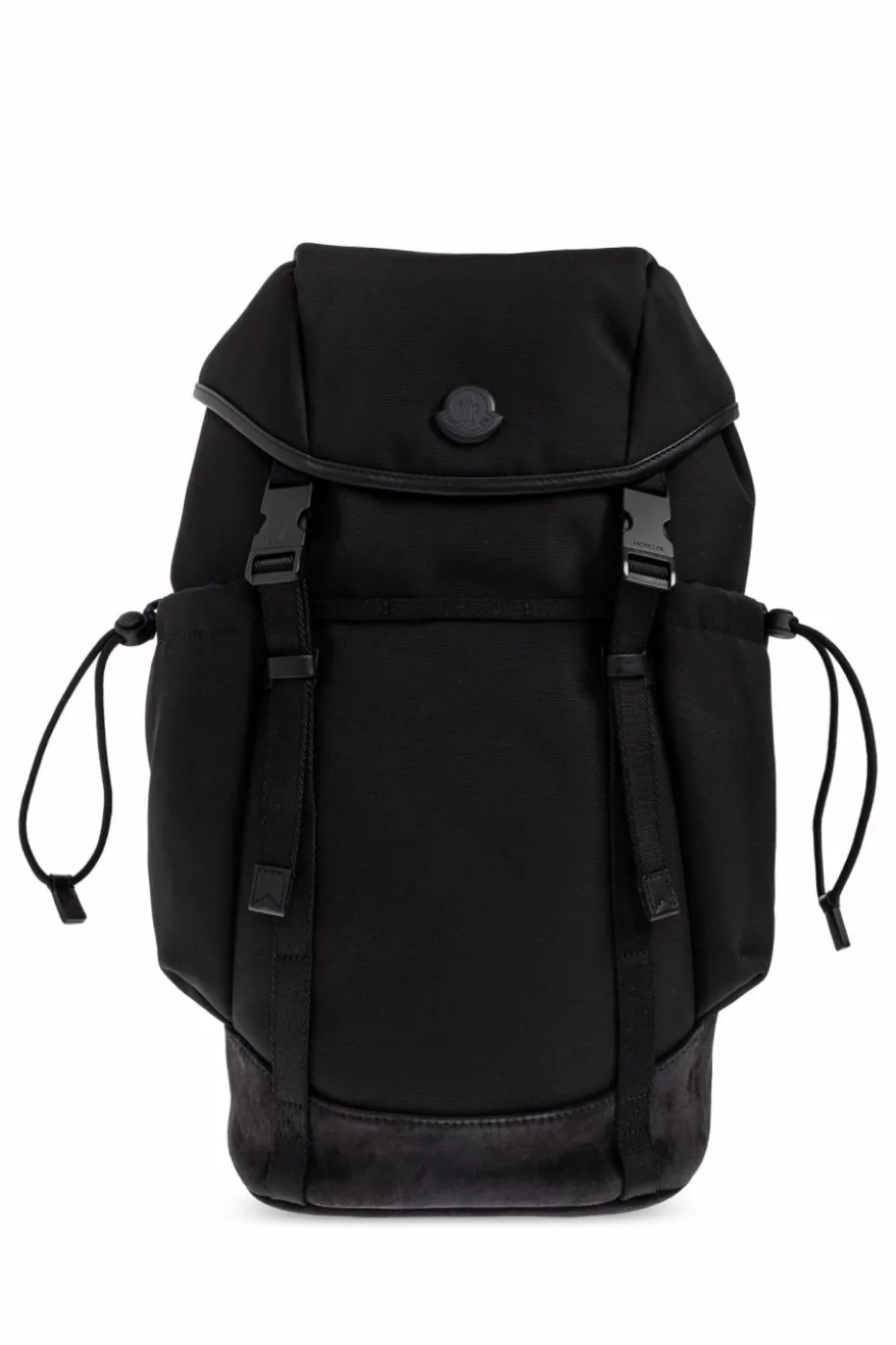Moncler BLACK Backpack with logo patch
