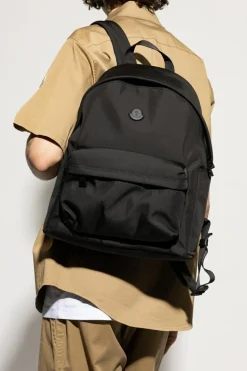 Moncler BLACK Backpack with logo