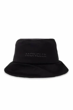 Moncler BLACK Bucket hat with logo