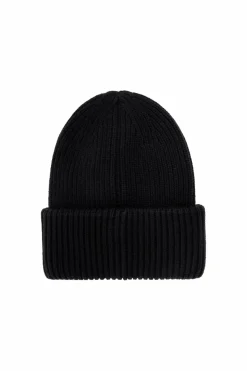 Moncler BLACK Cap with logo patch