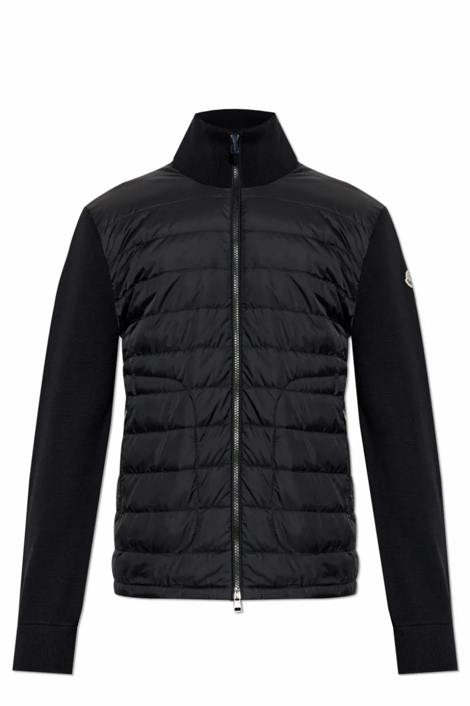 Moncler BLACK Cardigan with down front