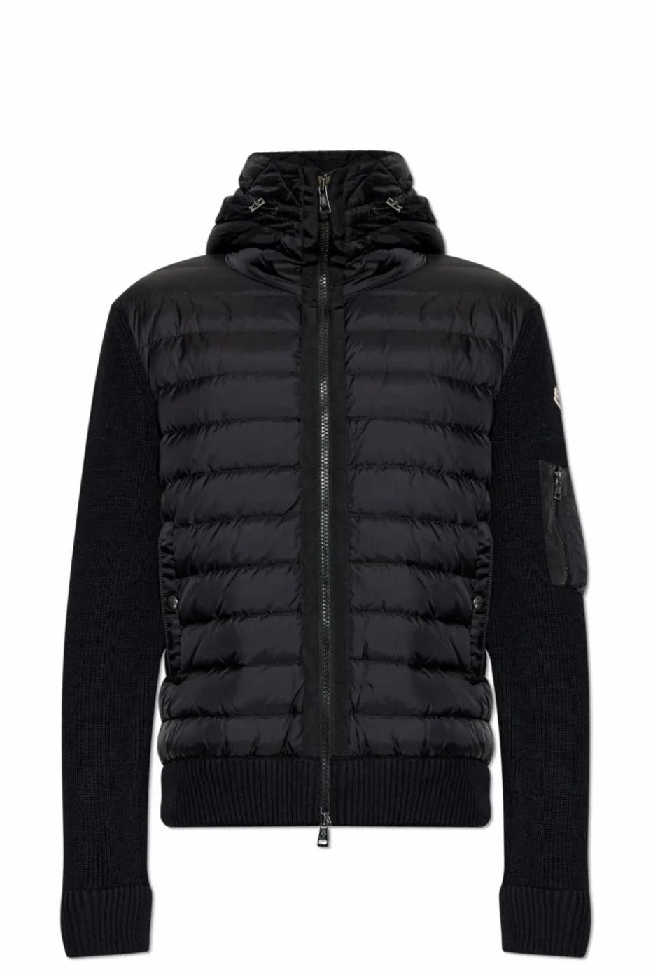 Moncler BLACK Cardigan with down front