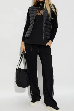Moncler BLACK Cardigan with a stand-up collar