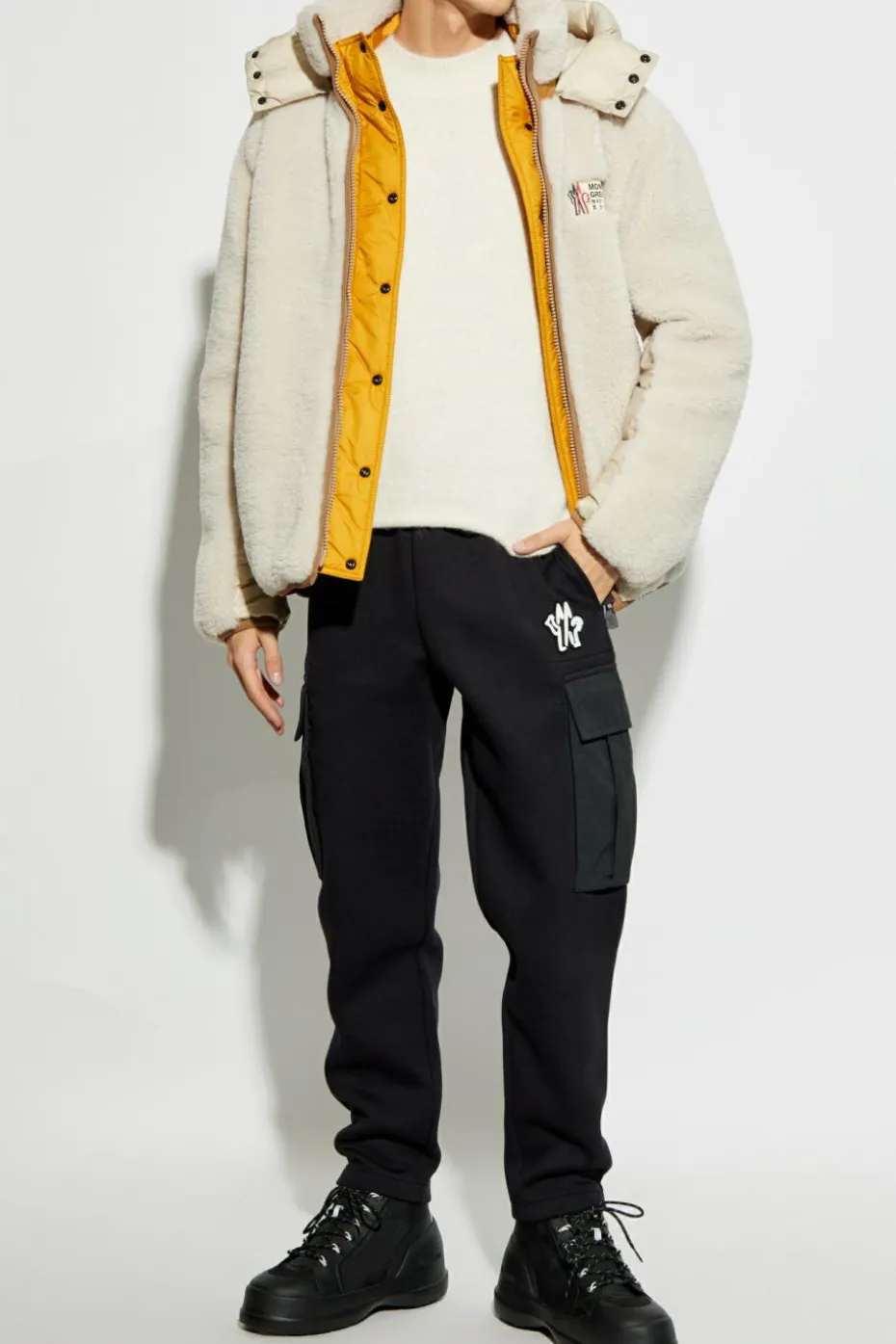 Moncler BLACK cargo style sweatpants