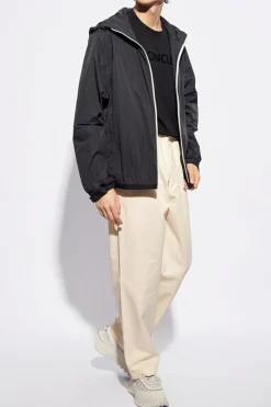 Moncler BLACK ‘Clapier’ rain jacket