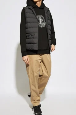 Moncler BLACK Hoodie with logo