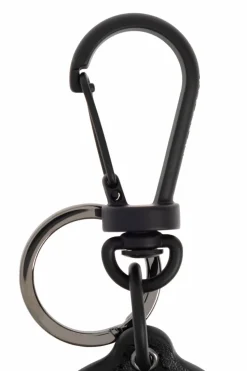 Moncler BLACK Keychain with logo