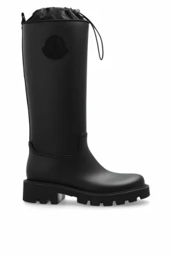Moncler BLACK Kickstream Rain Boots