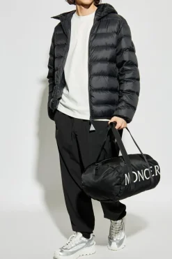 Moncler BLACK Pants with logo