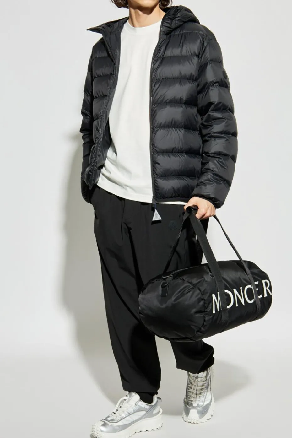 Moncler BLACK Pants with logo