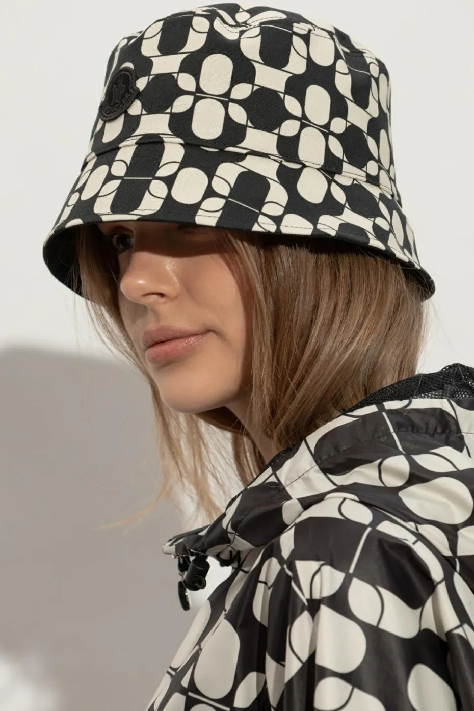 Moncler BLACK Patterned hat
