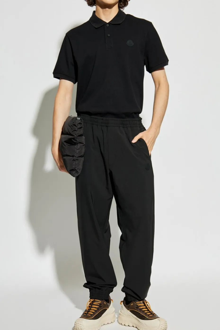 Moncler BLACK Polo with logo