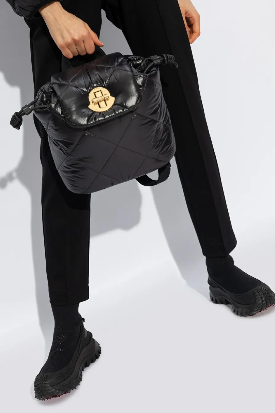 Moncler BLACK ‘Puf’ backpack
