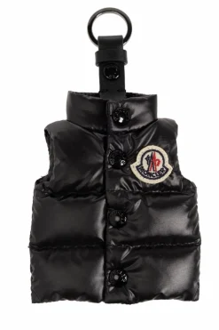 Moncler BLACK Puffer vest-shaped key ring