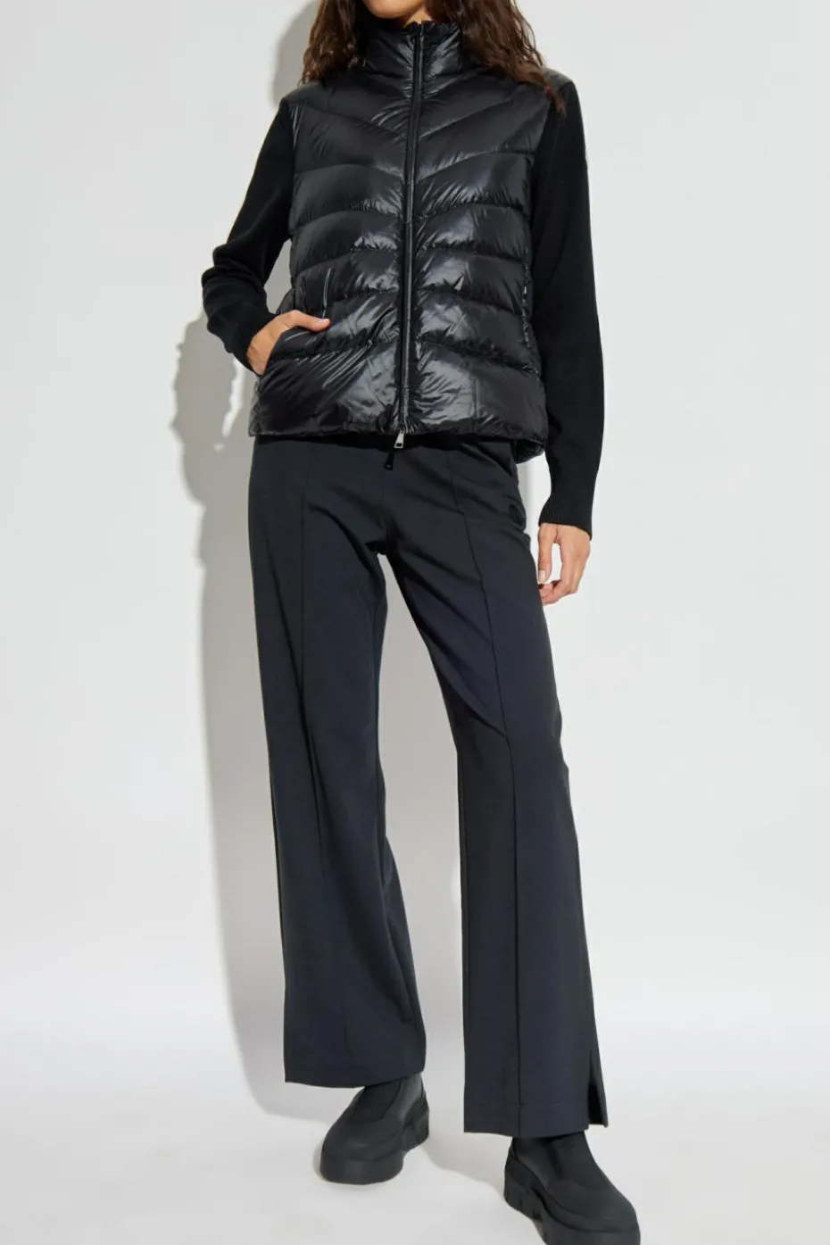 Moncler BLACK Quilted down cardigan