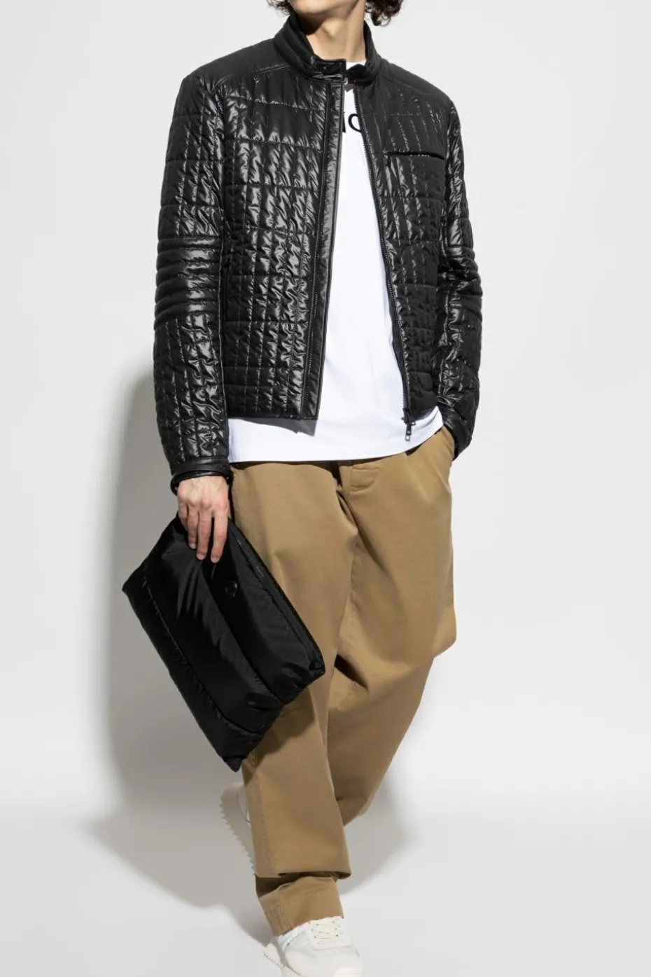 Moncler BLACK Quilted jacket `Lasne`