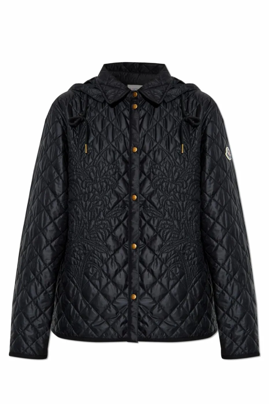 Moncler BLACK Quilted jacket with removable hood