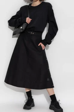 Moncler BLACK Skirt with logo