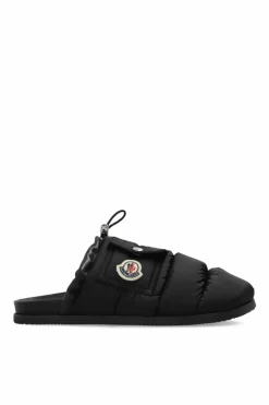 Moncler BLACK Slides Mon Pocket