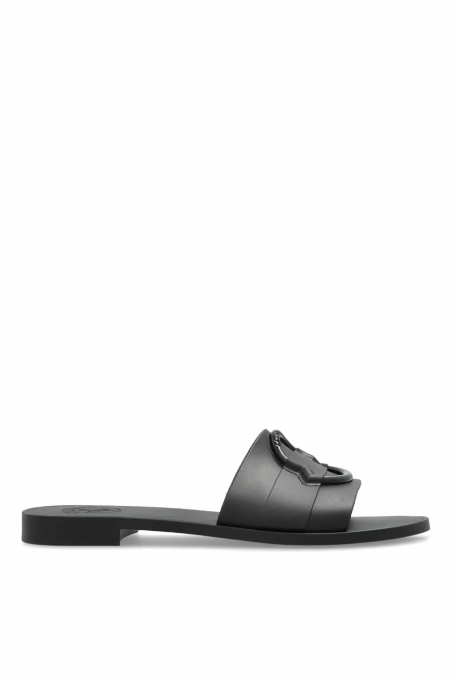 Moncler BLACK Slides with logo